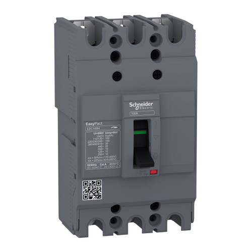 کلید اتوماتیک فیکس ۱۰۰ آمپر اشنایدر EZC100H3100