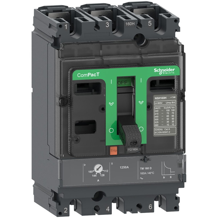 کلید اتوماتیک ۶۳ آمپر ۳۶KA اشنایدر C10F3TM063